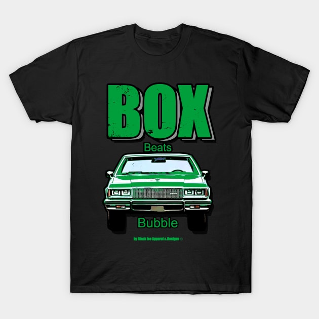Caprice Box Beats Bubble Green T-Shirt by Black Ice Design